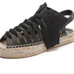 Rebecca Minkoff Gema Gladiator Black Espadrilles 6